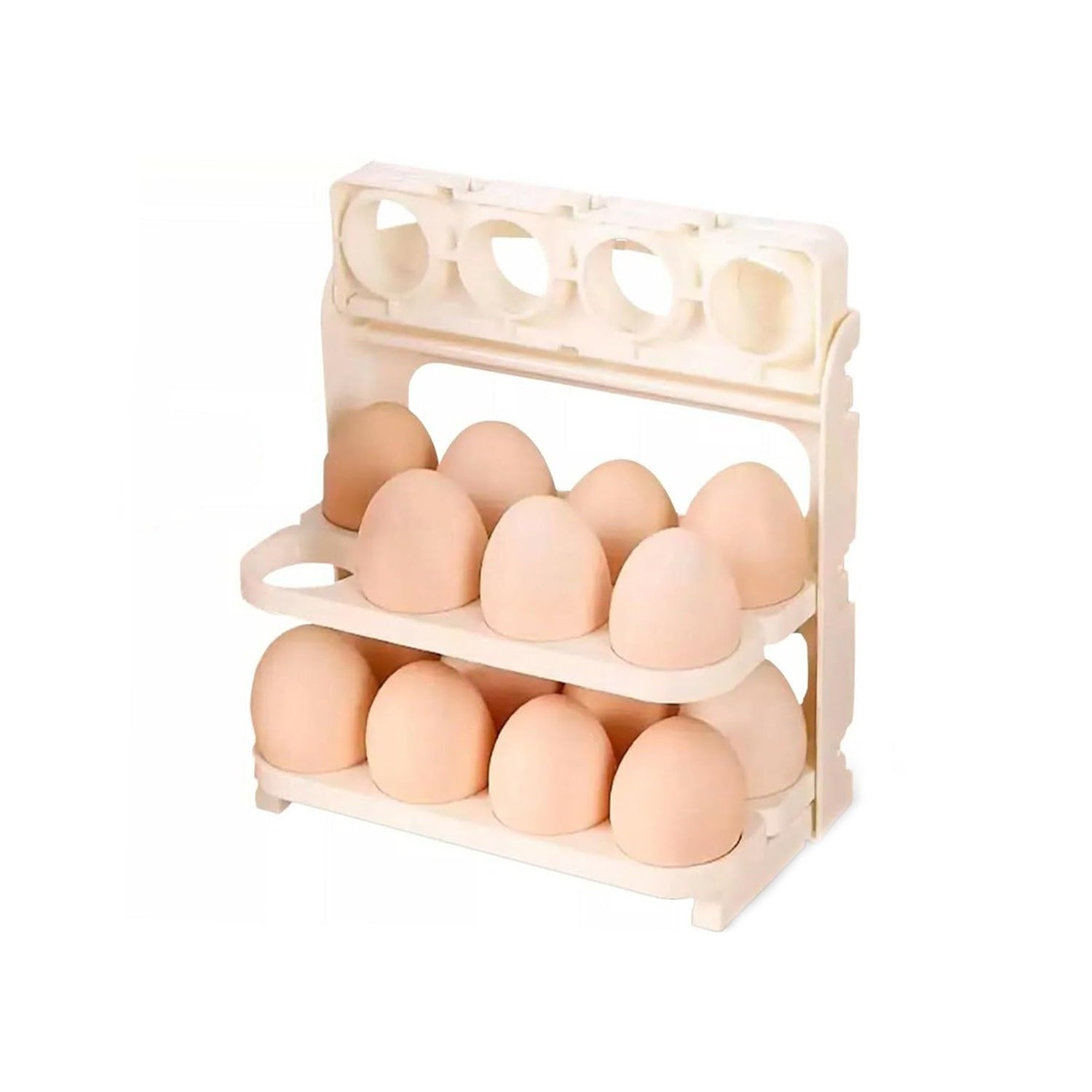 Plastic Foldable Egg Tray | 24 Grid Egg Storage Box (1 Pc) Plastic Foldable Egg Tray | 24 Grid Egg Storage Box (1 Pc)